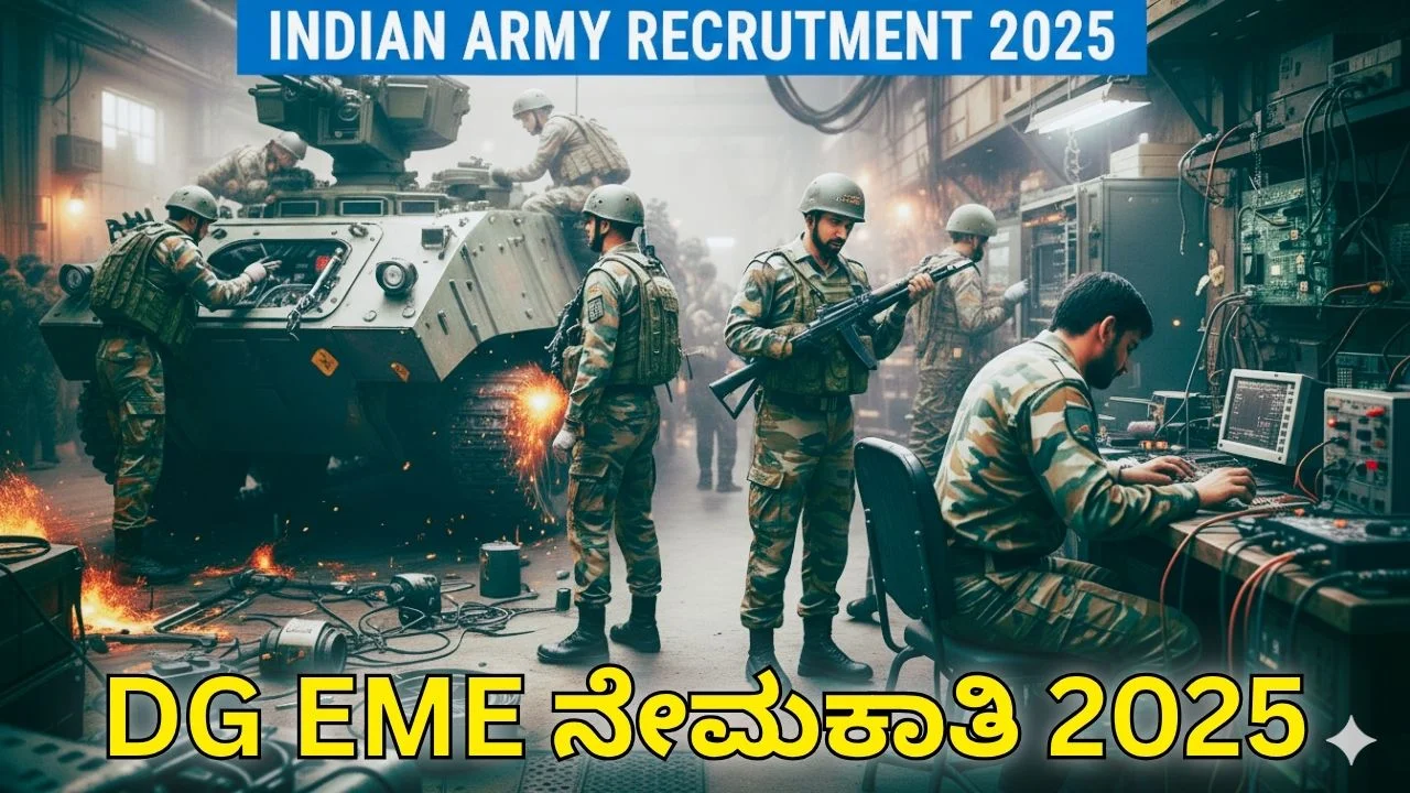 Indian Army DG EME Recruitment 2025