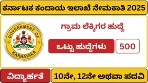 Karnataka Revenue Department Recruitment 2025